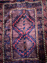 Load image into Gallery viewer, A Vintage Hand Knotted wool Afghan Baluch Saddlebag 