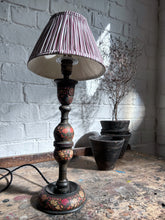 Load image into Gallery viewer, Antique 19th Century Indian Kashmiri hand painted papier mache lamp base