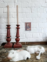 Load image into Gallery viewer, Vintage Italian Venezia Rigattieri majolica white rabbit turren &amp; ceramic spoon