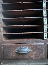 Load image into Gallery viewer, Vintage Japanese printers type filing cabinet with 2 drawers