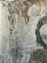 Load image into Gallery viewer, Vintage Mid 20th Century signed and dated oil painting portrait on board mother &amp; child