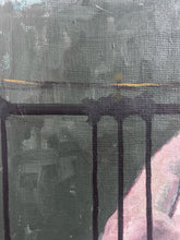 Load image into Gallery viewer, Vintage Royal Acadamy nude portrait oil on canvas label on verso