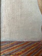 Load image into Gallery viewer, Vintage Russian School Nude oil painting portrait in gilt gesso antique frame