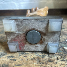 Load image into Gallery viewer, Vintage early 20th Century 1920&#39;s plaster hand anatomical study mannequin on plinth