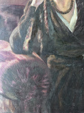 Load image into Gallery viewer, Vintage early 20th Century realism portrait painting oils on board