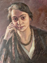 Load image into Gallery viewer, Vintage early 20th Century realism portrait painting oils on board