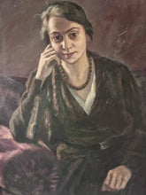 Load image into Gallery viewer, Vintage early 20th Century realism portrait painting oils on board