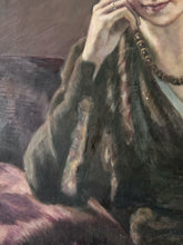 Load image into Gallery viewer, Vintage early 20th Century realism portrait painting oils on board