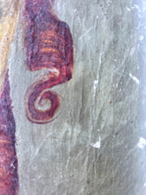 Load image into Gallery viewer, Vintage early 20th Century red haired girl with ringlets  oil painting portrait on board
