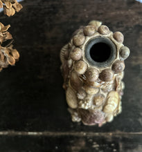 Load image into Gallery viewer, vintage early 20th Century shell covered bottle vase grotto art