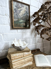 Load image into Gallery viewer, Vintage French 1943 Mid century double sided landscape oil painting on wood