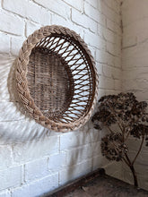 Load image into Gallery viewer, Vintage French woven wicker bread basket