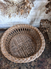 Load image into Gallery viewer, Vintage French woven wicker bread basket