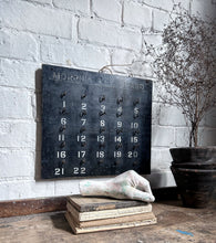 Load image into Gallery viewer, Vintage early 20th Century hand painted wooden Morphia medical dispensary numbered key board
