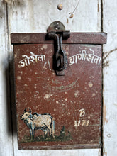 Load image into Gallery viewer, Vintage mid 20th Century Indian nandi temple donation box