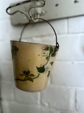 Load image into Gallery viewer, Antique Victorian papier mache decoupage decorative miniature bucket