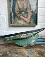 Load image into Gallery viewer, Vintage scratch built model  painted green boat
