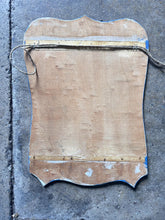 Load image into Gallery viewer, Pair Vintage wooden painted French flag holder shields on string