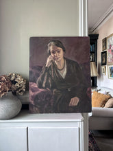 Load image into Gallery viewer, Vintage early 20th Century realism portrait painting oils on board