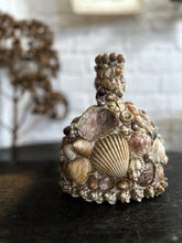 Load image into Gallery viewer, vintage early 20th Century shell covered bottle vase grotto art