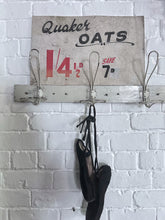 Load image into Gallery viewer, Vintage hand written Quaker Oats sign on card