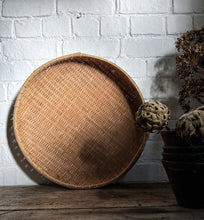 Load image into Gallery viewer, Vintage large bamboo Japanese drying basket