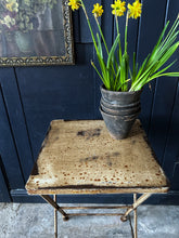 Load image into Gallery viewer, Vintage metal folding bistro garden side table