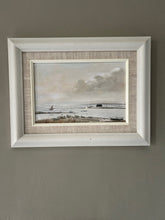 Load image into Gallery viewer, Vintage oil painting Essex marshes Mersea Island boats
