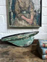 Load image into Gallery viewer, Vintage scratch built model  painted green boat
