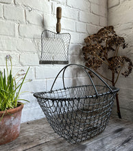 Load image into Gallery viewer, Vintage wire work rustic farmhouse potato basket