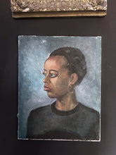 Load image into Gallery viewer, W G Reid oil painting on canvas 1973 lady with hoops