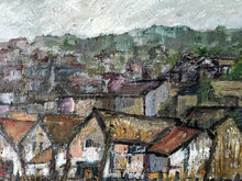 Load image into Gallery viewer, Cornish School Mid century oil painting on board St Ives harbour Yram Allets (Mary Stella)