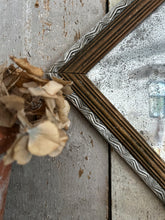 Load image into Gallery viewer, Small antique art deco early 20th Century distressed wall mirror