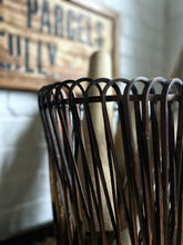 Load image into Gallery viewer, vintage early 20th century, dark bentwood waste paper bin trash can