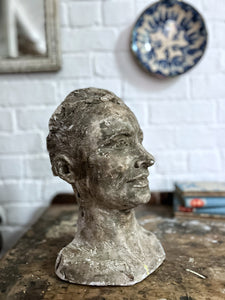 Early 20th Century artists art school plaster cast sculpture bust 