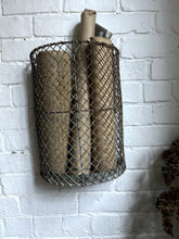 Load image into Gallery viewer, Vintage wire storage basket bin