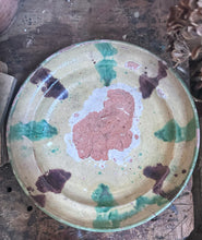 Load image into Gallery viewer, An antique 19th century, Whieldon type dish, bowl with historic staple repairs