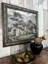 Load image into Gallery viewer, A large 1930&#39;s Bloomsbury style landscape oil painting on stretched canvas