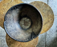 Load image into Gallery viewer, Antique 19th Century oak shepherds bowl wooden rustic eastern european