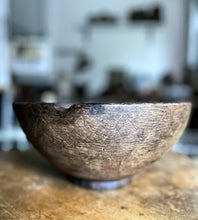 Load image into Gallery viewer, Antique 19th Century oak shepherds bowl wooden rustic eastern european