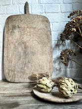 Load image into Gallery viewer, An Antique rustic hand carved wooden bread board