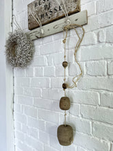 Load image into Gallery viewer, A string of reclaimed French vintage hanging wooden balls on rope