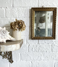 Load image into Gallery viewer, Small vintage gilt gold wall mirror