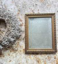 Load image into Gallery viewer, Small vintage gilt gold wall mirror