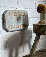 Load image into Gallery viewer, A French wooden original Vintage hand painted church sign