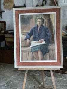 Large Portrait Oil Painting on Canvas by Acclaimed Artist Rachel Ann Le Bas