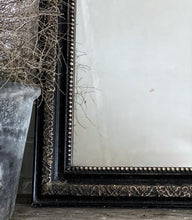 Load image into Gallery viewer, Vintage Black &amp; Gold French Louis Philippe Mirror