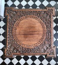 Load image into Gallery viewer, Antique Anglo Indian Padouk carved decorative wooden side table