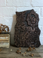 Load image into Gallery viewer, An antique vintage Indian carved wood printing block Paisley