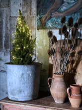 Load image into Gallery viewer, French vintage metal galvanised Farm house grain tub bucket